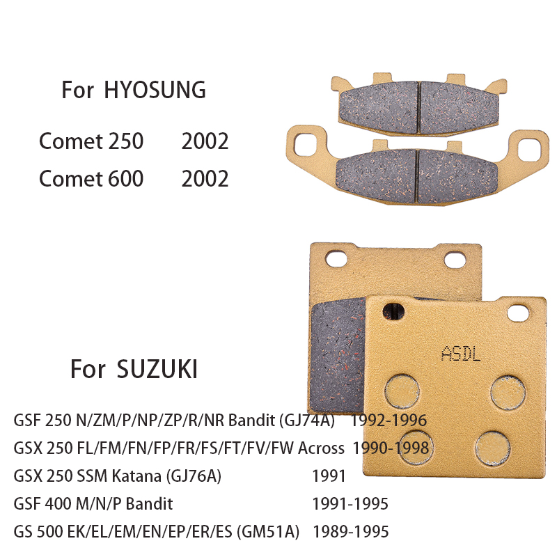 Carbon Ceramic Motorcycle Brake Rotor - Jeu de plaquettes de frein avant
